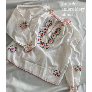 vintage 刺繍　ボヘミアン　ヴィンテージ　USA