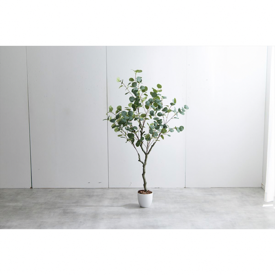 【送料無料】高さ130cm Nature 光触媒人工観葉植物　ユーカリ