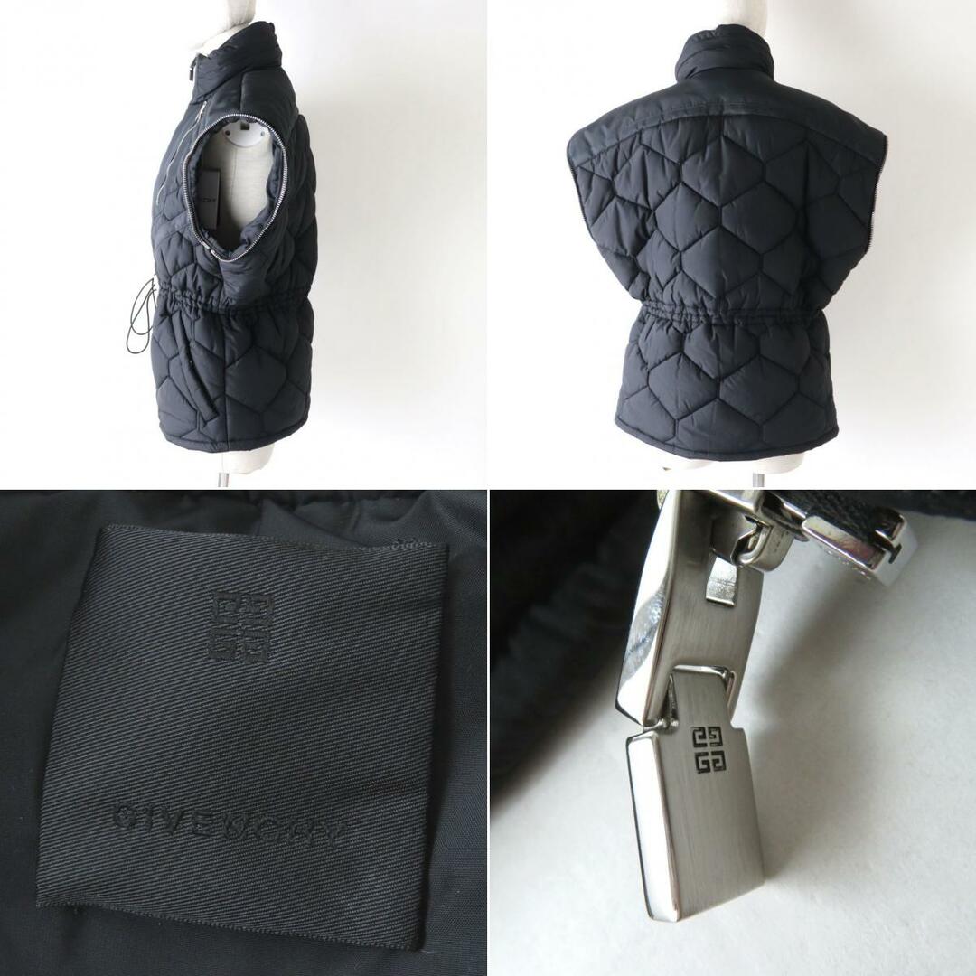 極美品◎正規品 GIVENCHY ジバンシィ W00EB144G 2WAY キルト ウィンドブレーカー/パテッドジャケット ブラック フード収納可能 36 タグ付　m11-st30320-594