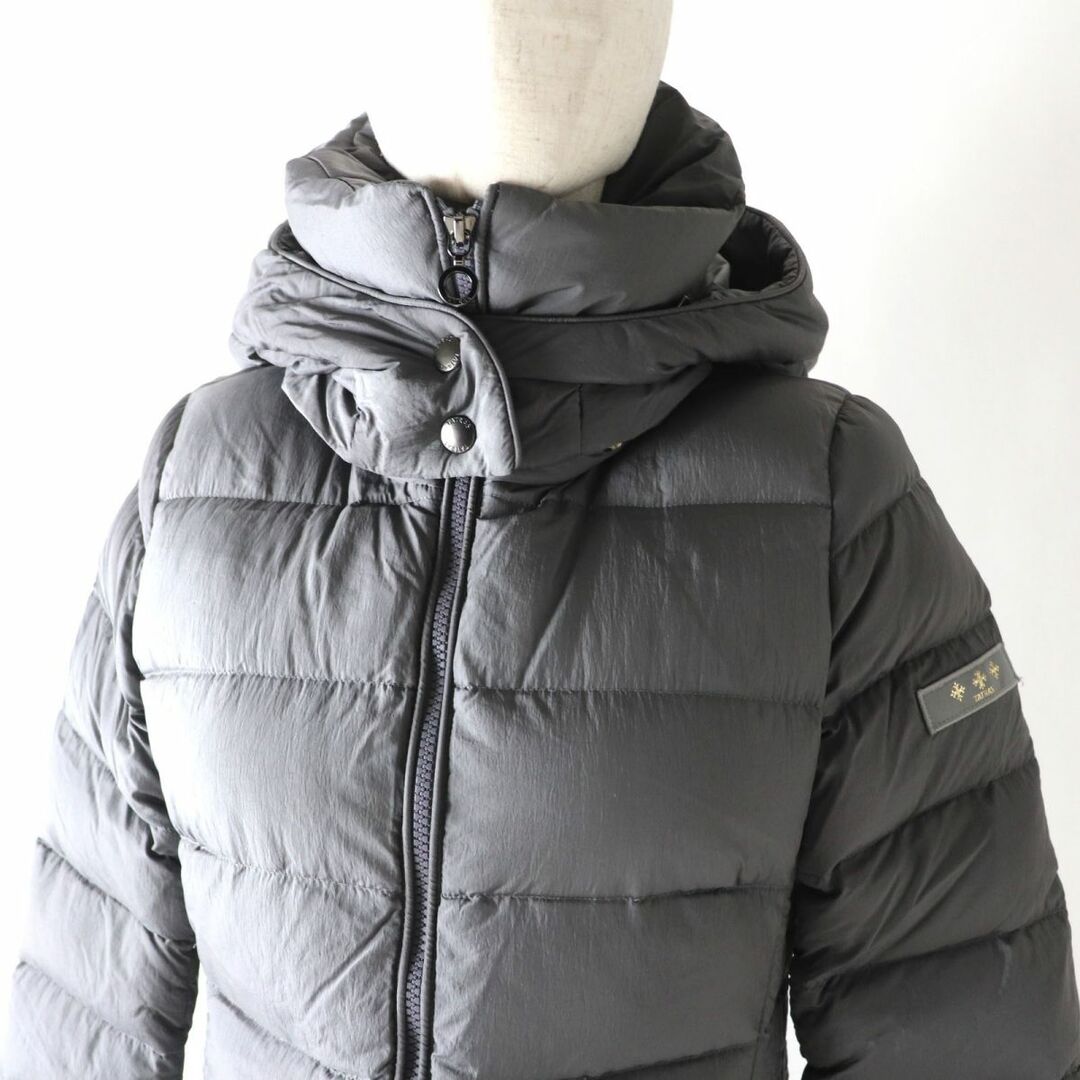 美品◎正規品 18AW TATRAS タトラス LTA18A4496 POLITEAMA ポルテアマ レディース ワッペン・フード付き  ロングダウンコート グレー 02　m03-st30316-712