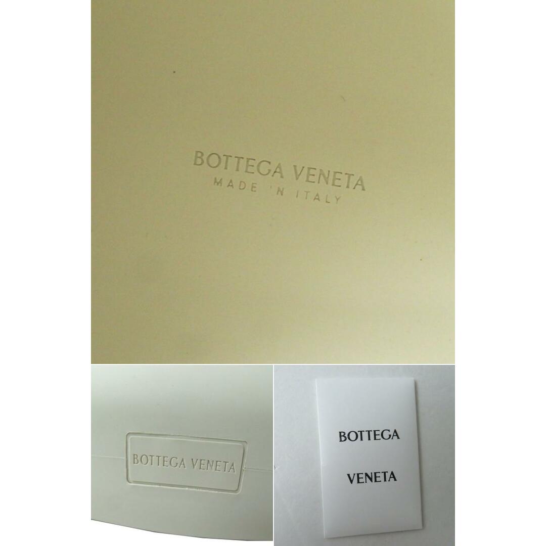 4cmショルダー極美品◎イタリア製 BOTTEGA VENETA ボッテガヴェネタ 696920 パンチ ラバー ショルダーバッグ 巾着付き ホワイト×グリーン