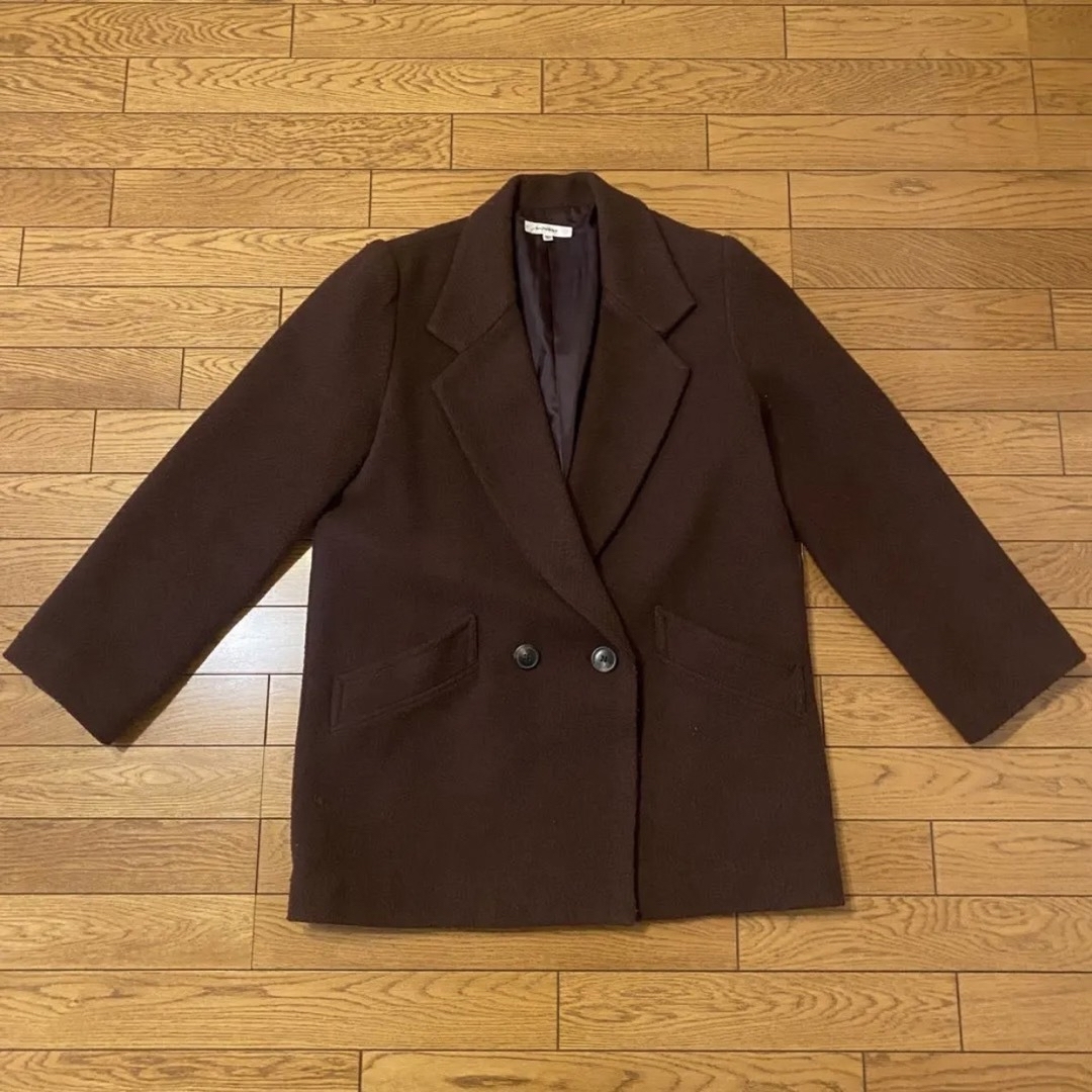 moussy MIDDLE LENGTH CHECK コート ブラウン サイズ2 5