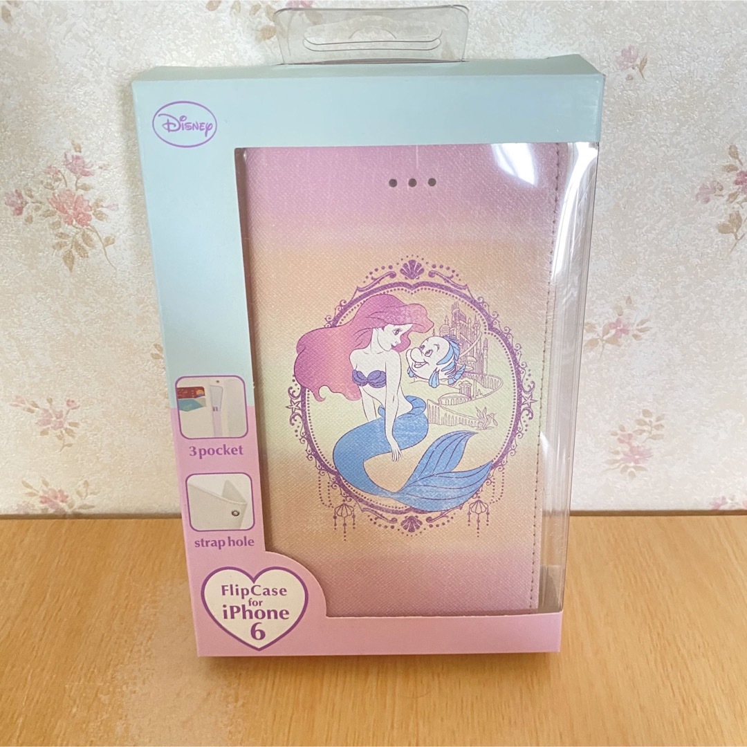 Disney(ディズニー)のDisney アリエルのiPhone6ケース スマホ/家電/カメラのスマホアクセサリー(iPhoneケース)の商品写真