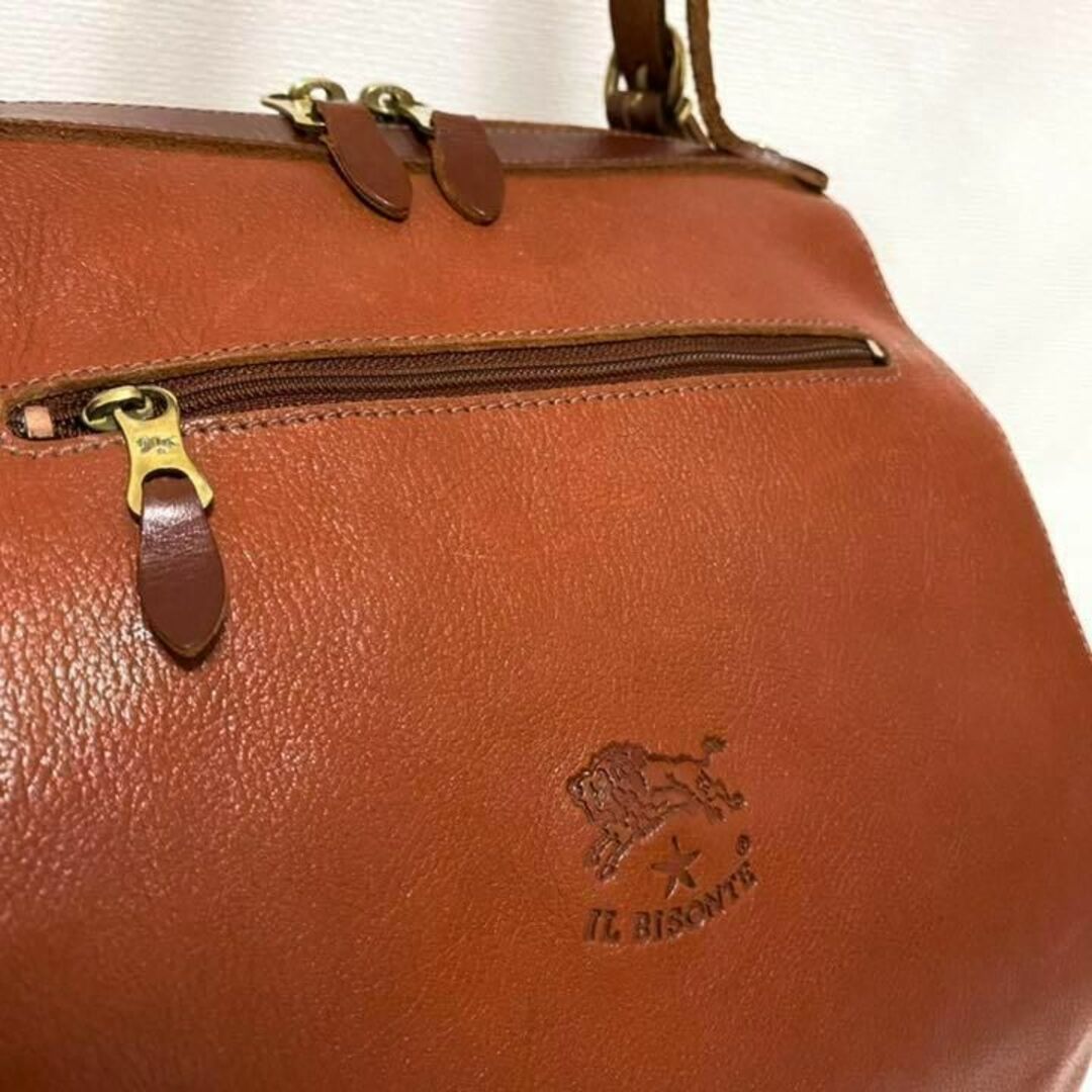 IL BISONTE(イルビゾンテ)の【定価6.3万】IL BISONTE ショルダー トートバッグ 美品 レディースのバッグ(ショルダーバッグ)の商品写真
