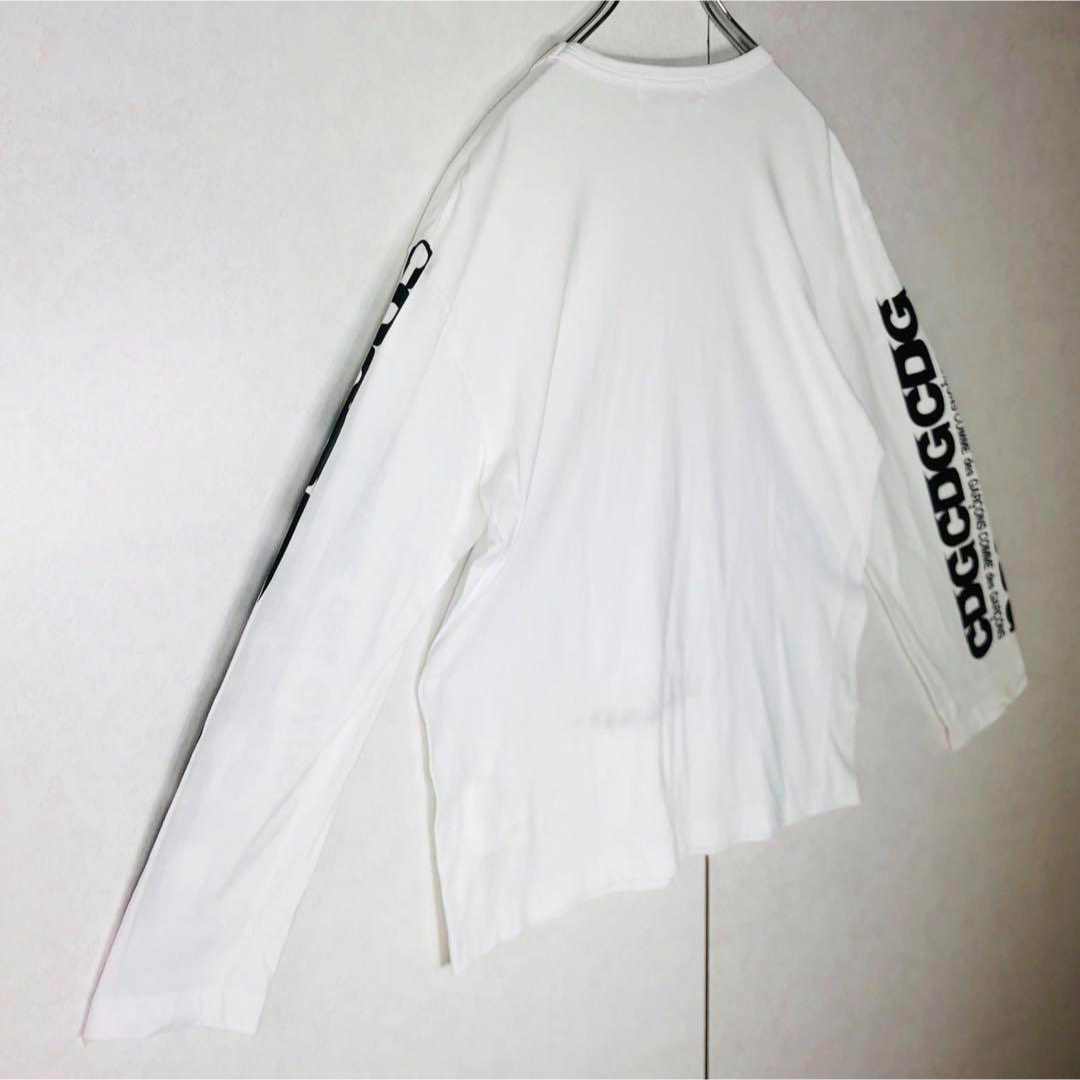 COMME des GARCONS(コムデギャルソン)の【人気デザイン】コムデギャルソン CDGロゴ ロングスリーブTシャツ Lサイズ メンズのトップス(Tシャツ/カットソー(七分/長袖))の商品写真