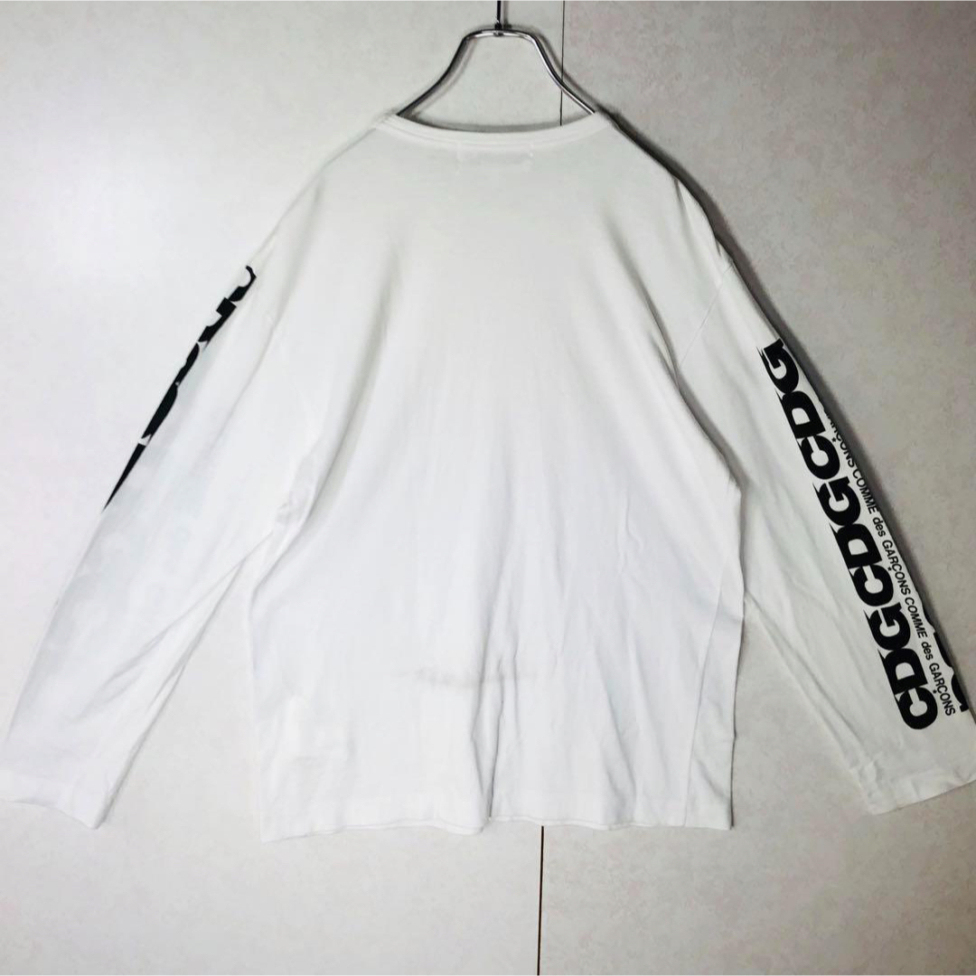 COMME des GARCONS(コムデギャルソン)の【人気デザイン】コムデギャルソン CDGロゴ ロングスリーブTシャツ Lサイズ メンズのトップス(Tシャツ/カットソー(七分/長袖))の商品写真