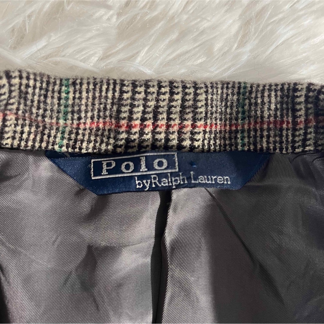 POLO RALPH LAUREN(ポロラルフローレン)のラルフローレン 千鳥格子 チェック柄 ウール テーラードジャケット ツイード メンズのジャケット/アウター(テーラードジャケット)の商品写真