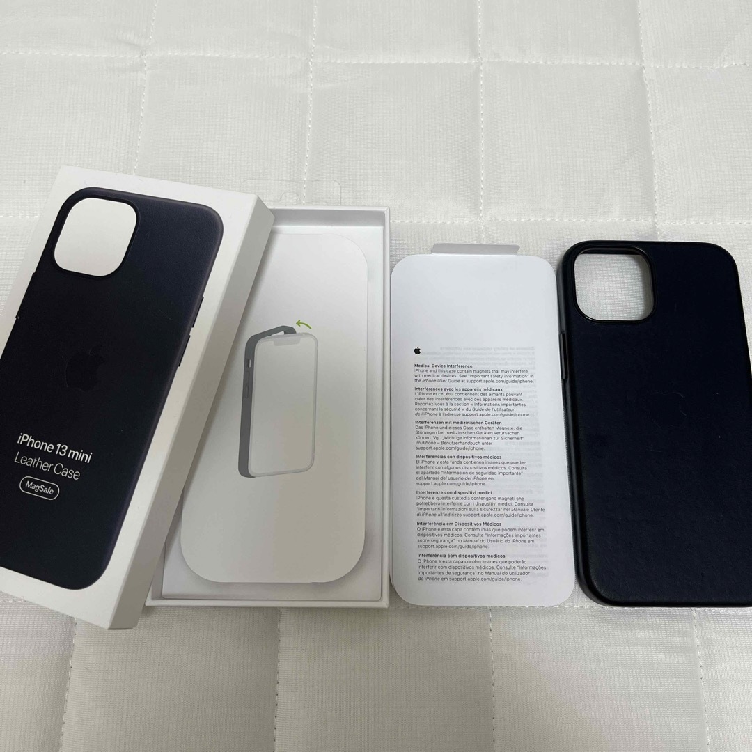 Apple iPhone13 mini レザーケース 純正品 ミッドナイト