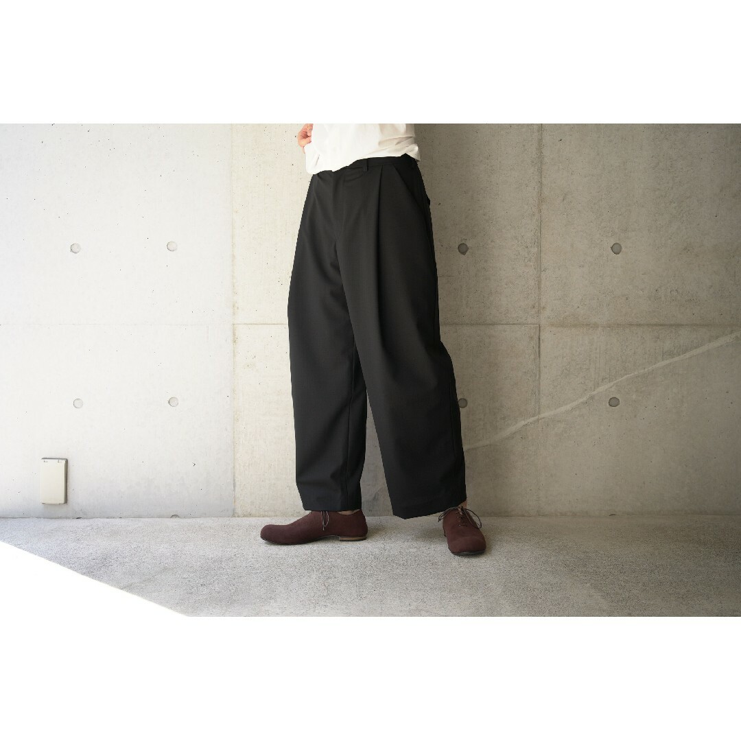 【Ka na ta】one tack pants black size1 カナタスラックス