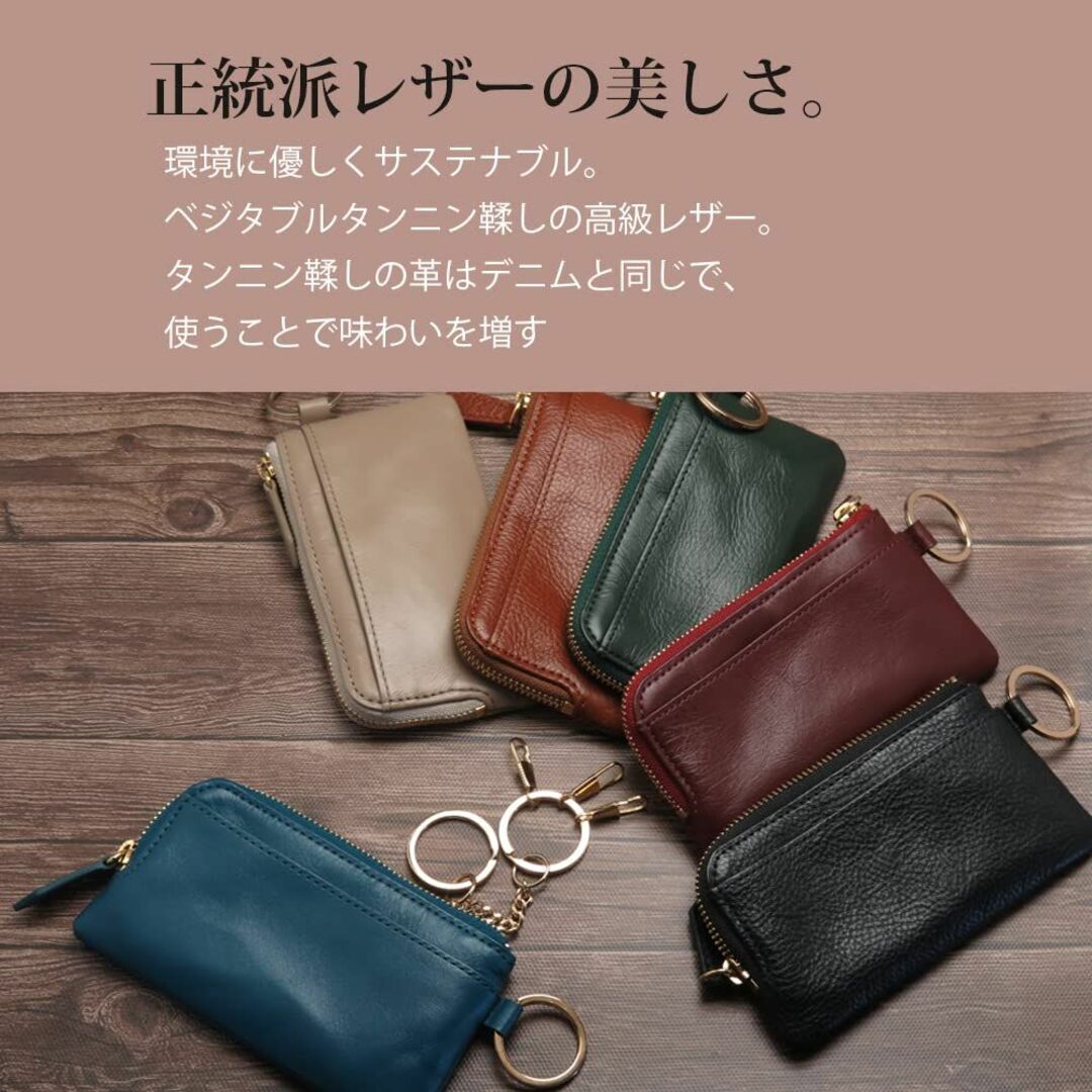 【色: ダークグリーン】[HAKATA NO MORI LEATHER] スマー メンズのバッグ(その他)の商品写真