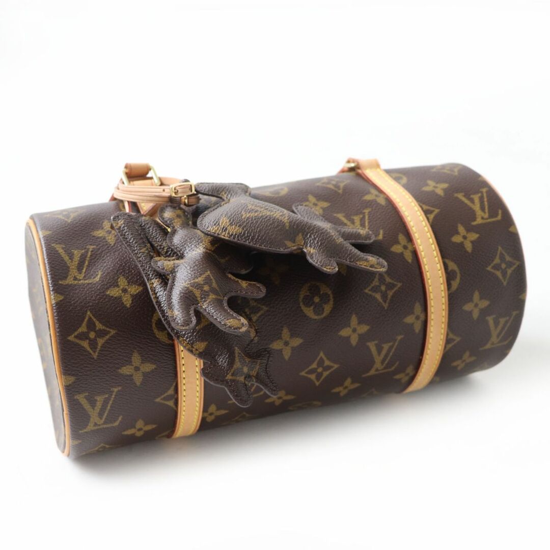 極美品◎フランス製 LOUIS VUITTON ルイヴィトン M40266 パピヨン26 ハンドバッグ コムデギャルソン コラボ チャーム付き モノグラム 箱付