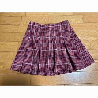 ザラ(ZARA)のZARA チェック柄プリーツスカート　13-14 164cm(スカート)