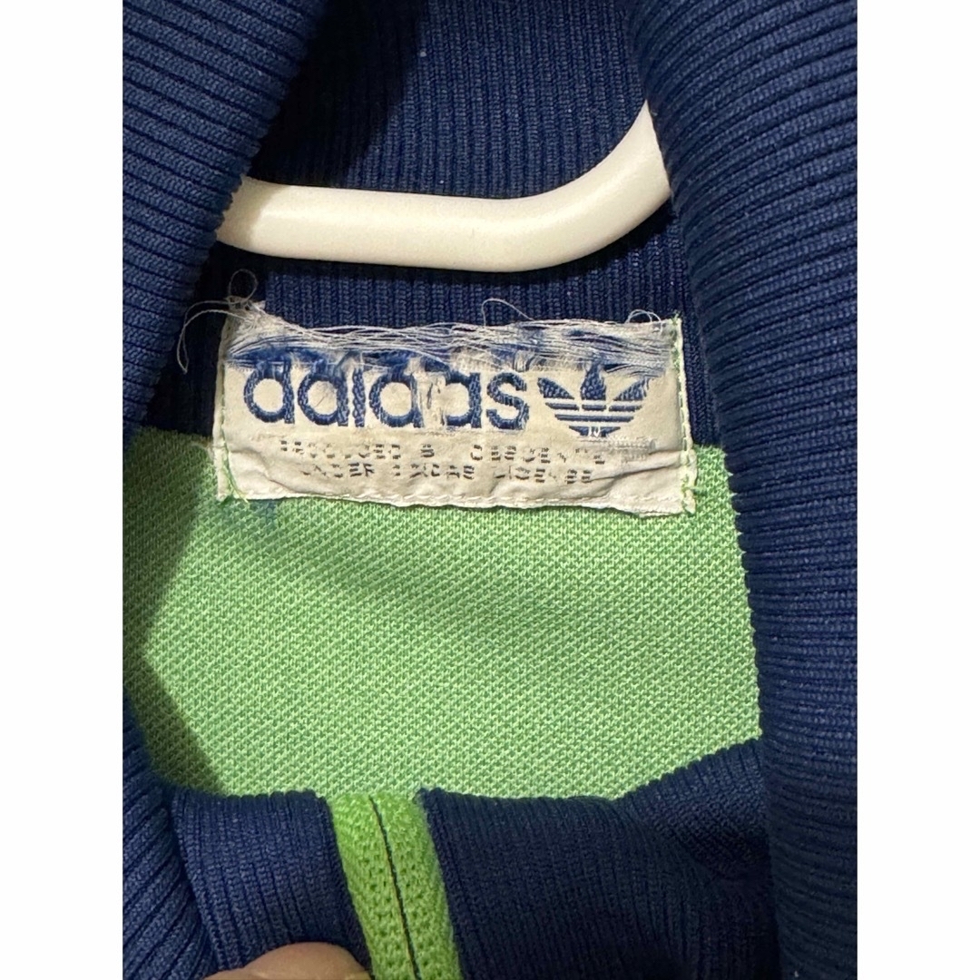 80s adidas デサント製トラックジャケット　グリーン 3