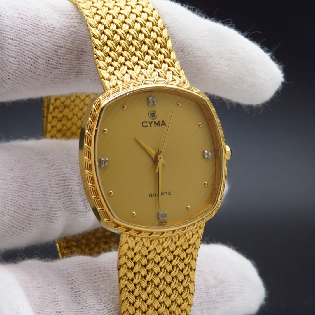 CYMA(シーマ)のCYMA 腕時計 ゴールド 4P 604SP メンズの時計(腕時計(アナログ))の商品写真