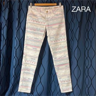 ザラ(ZARA)のZARA ネイティブ柄 スキニーデニム(デニム/ジーンズ)