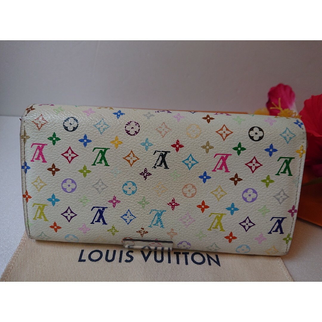 LOUIS VUITTON(ルイヴィトン)のルイヴィトン長財布 モノグラム マルチカラー白ルチカラー ポルトフォイユサラ レディースのファッション小物(財布)の商品写真