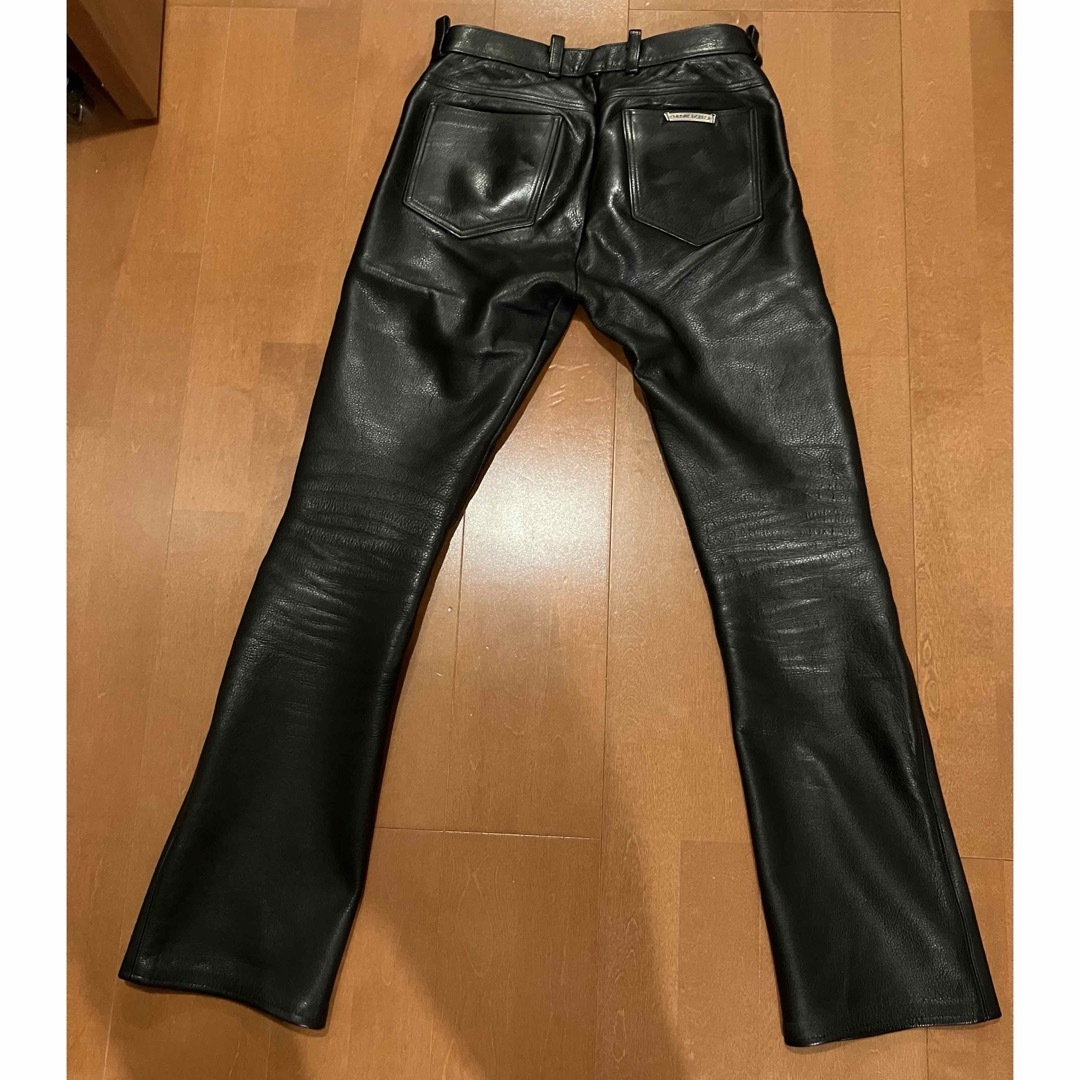 Chrome Hearts(クロムハーツ)のクロムハーツ レザーパンツ 30 本物 chromehearts leather メンズのパンツ(その他)の商品写真