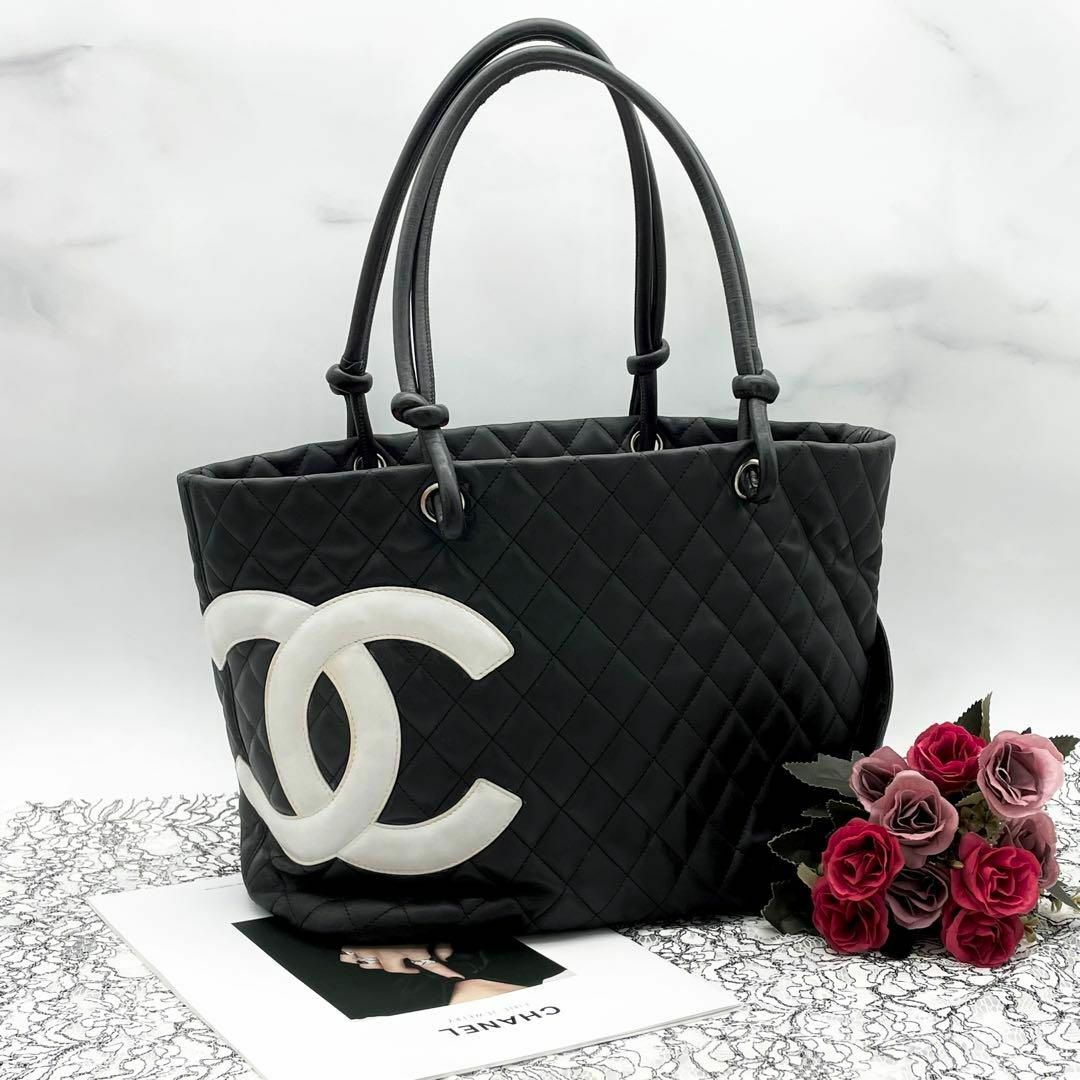 CHANEL - CHANEL シャネル カンボンライン トートバッグ ココマークの ...