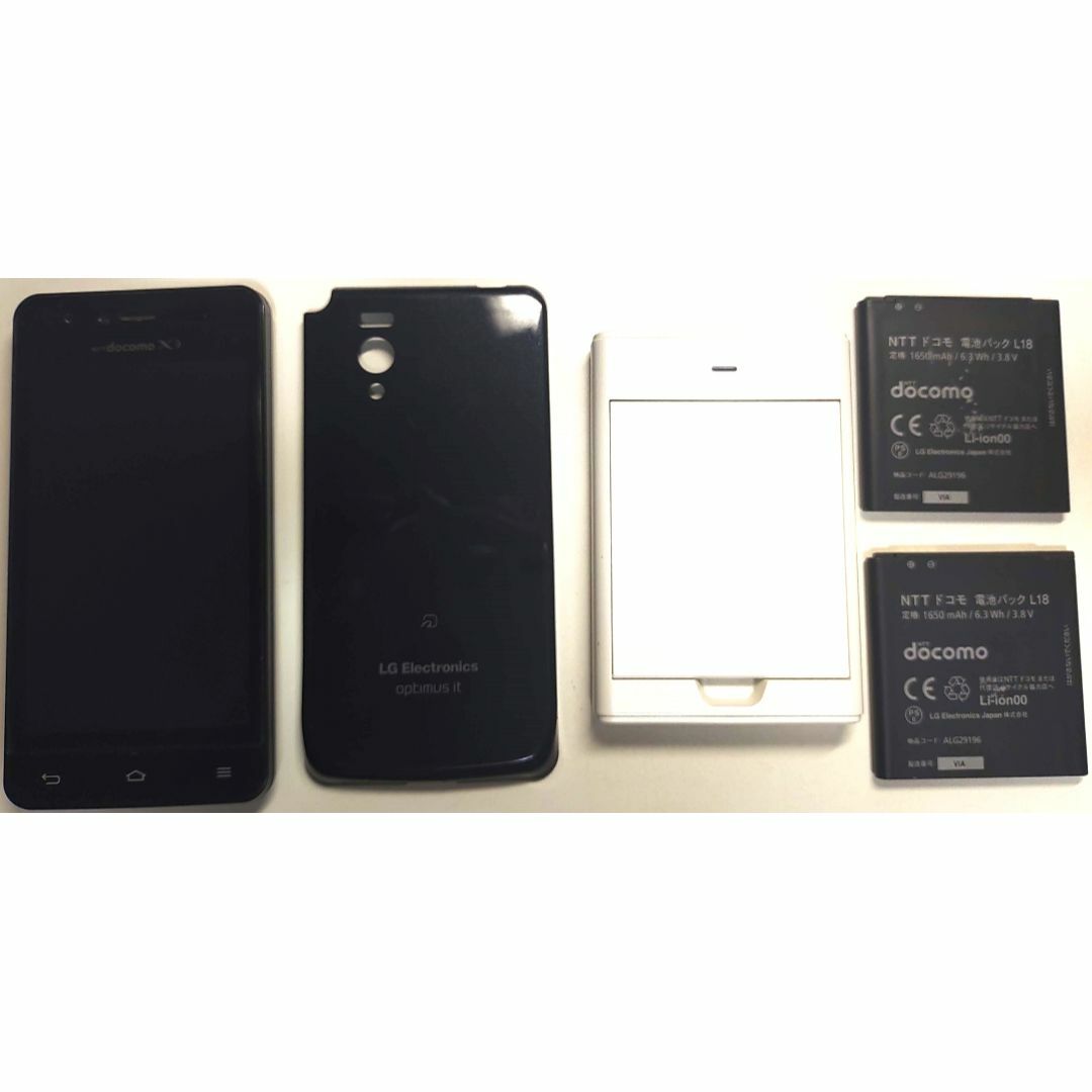 LG Electronics(エルジーエレクトロニクス)のLG L-05D Black (中古) スマホ/家電/カメラのスマートフォン/携帯電話(スマートフォン本体)の商品写真