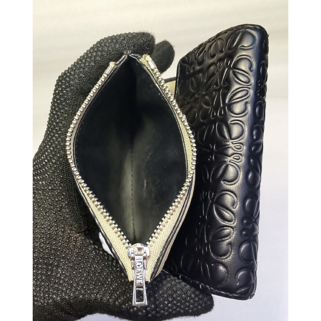 LOEWE(ロエベ)のLOEWE ロエベ アナグラム 財布 三つ折り財布 ブラック レディースのファッション小物(財布)の商品写真