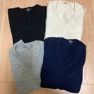 ユニクロ(UNIQLO)のユニクロ カシミヤvネックセーター XS(ニット/セーター)