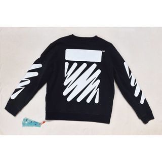 OFF WHITE ウェーブアローロゴプリントスウェット　タグ付き　Ｌ