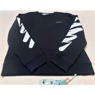 OFF WHITE ウェーブアローロゴプリントスウェット　タグ付き　Ｌ