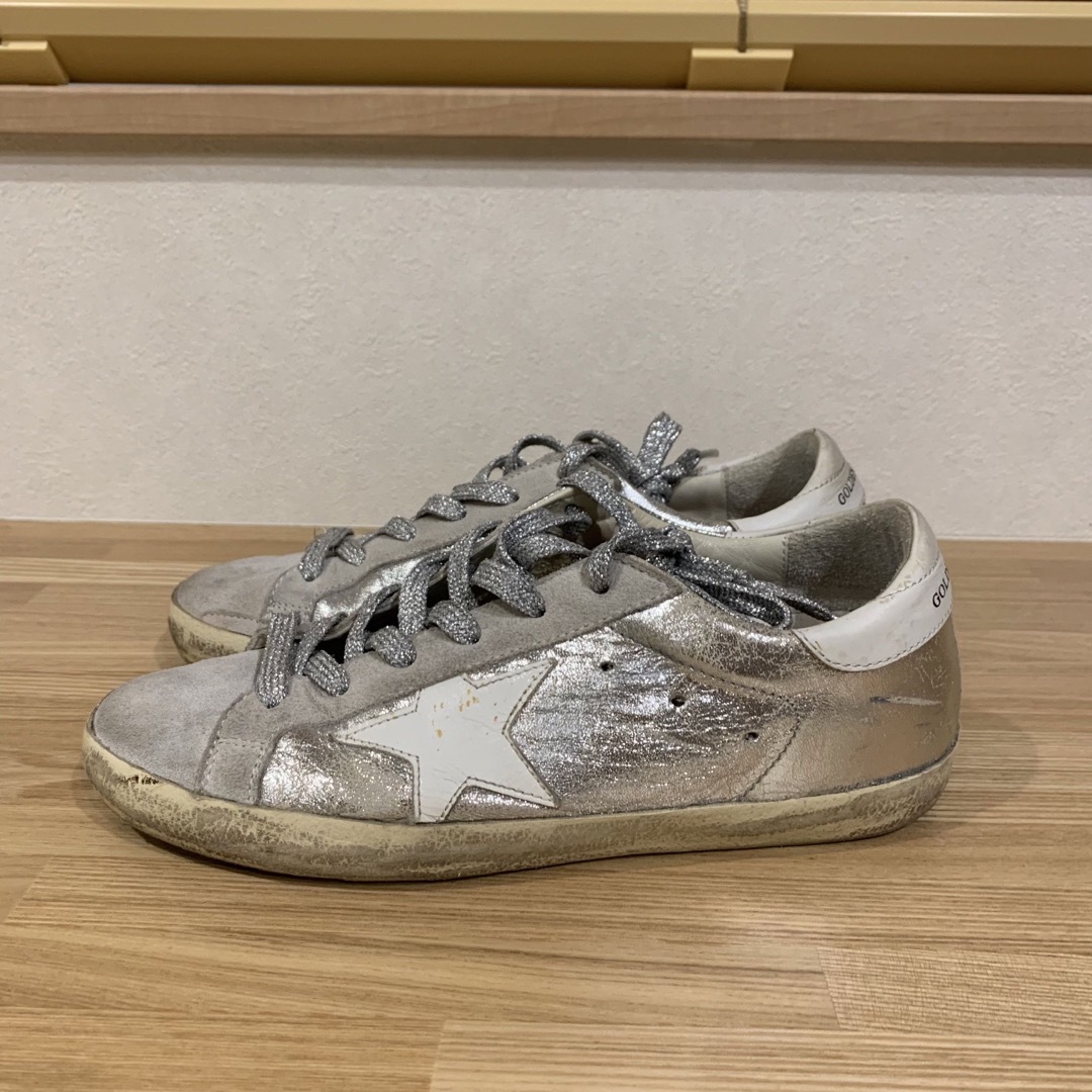 GOLDEN GOOSE シルバースニーカー36 | フリマアプリ ラクマ