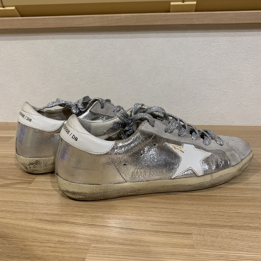 GOLDEN GOOSE シルバースニーカー36