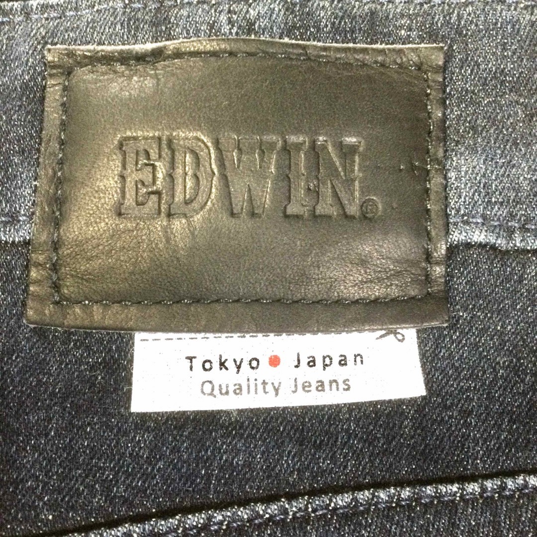 EDWIN(エドウィン)のEDWIN ★スキニー★ストレッチデニム★ユーズド加工★濃紺★メンズデニム メンズのパンツ(デニム/ジーンズ)の商品写真