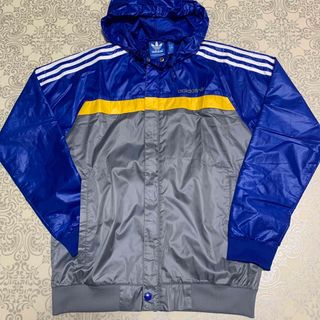 ◎adidas フルジップ CLIMAPROOF ナイロンジャケット【2XL】