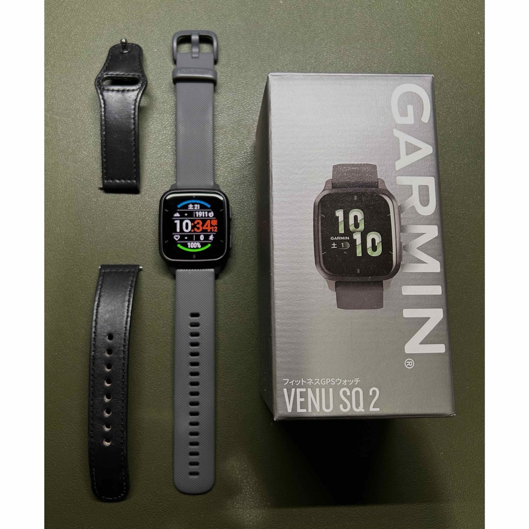 美品✨GARMIN　VENU SQ2　トレーニング等スポーツ向きスマートウォッチ