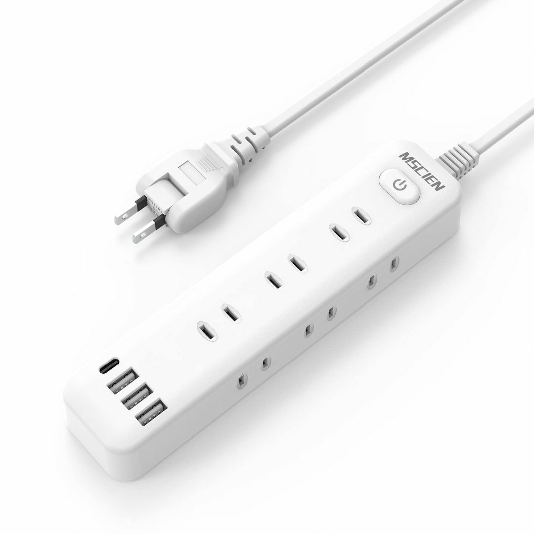 延長コード 2m 電源タップ usb コンセントタップ 9個AC口 4個USBポ