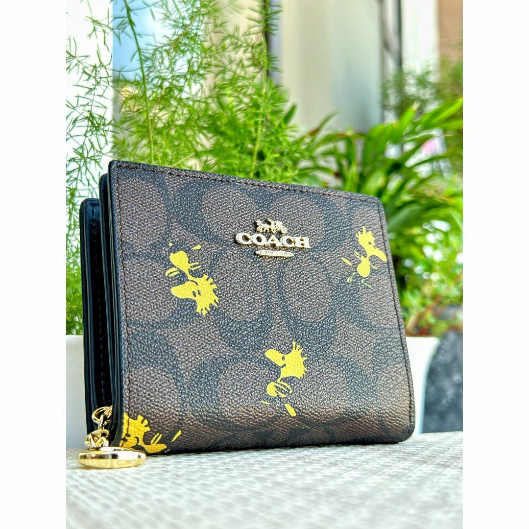 COACH(コーチ)のCOACH CB866 ブルー クロコダイル コーチ 二つ折り財布 無地 レディースのファッション小物(財布)の商品写真