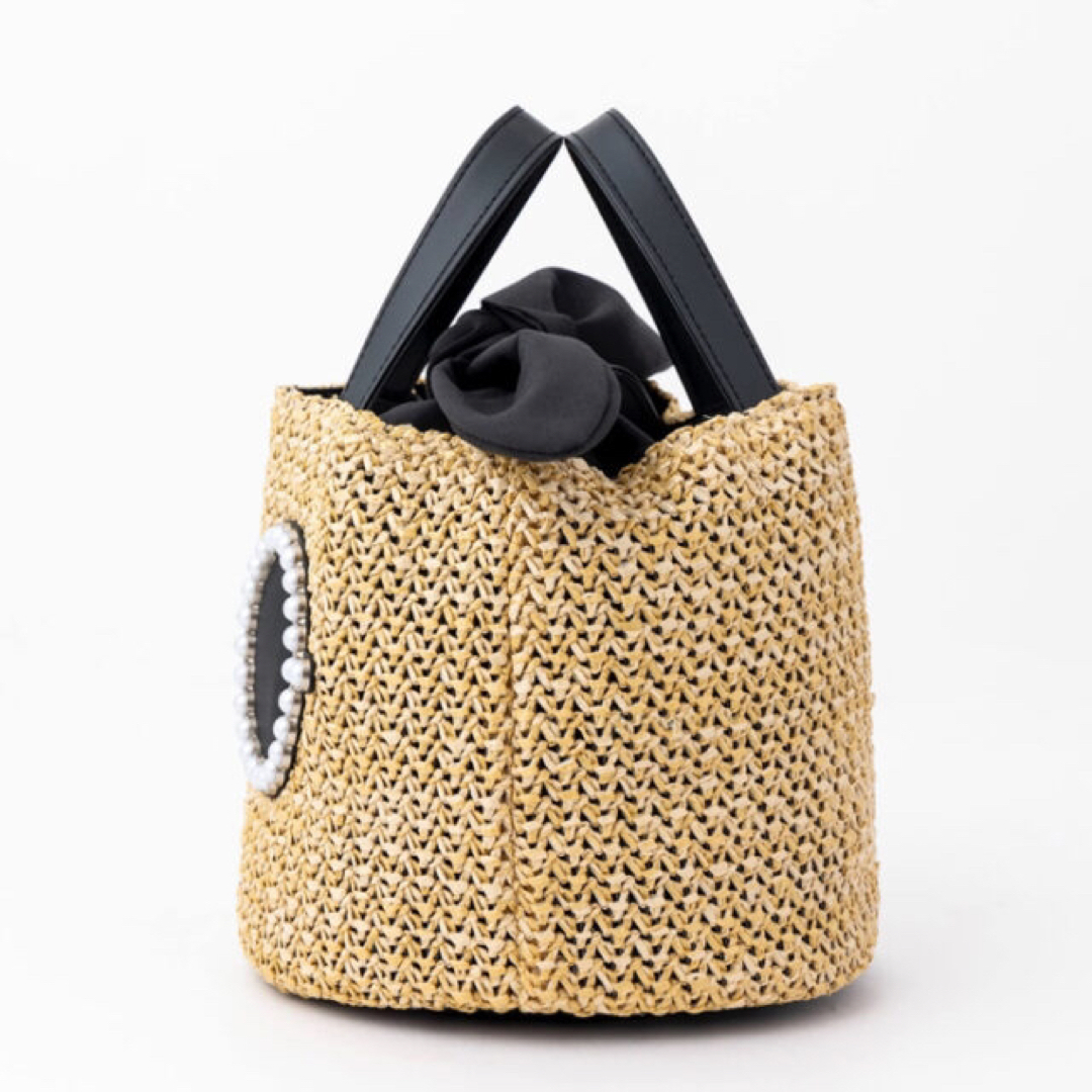 a-jolie(アジョリー)のa-jolie アジョリー PEARL BASKET 2WAY BAG 付録 レディースのバッグ(かごバッグ/ストローバッグ)の商品写真