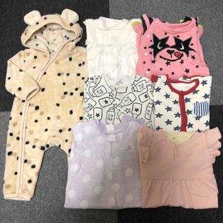 ベビーギャップ(babyGAP)のベビー服　まとめ売り 70 カバーオール　ロンパース　7点セット(ロンパース)