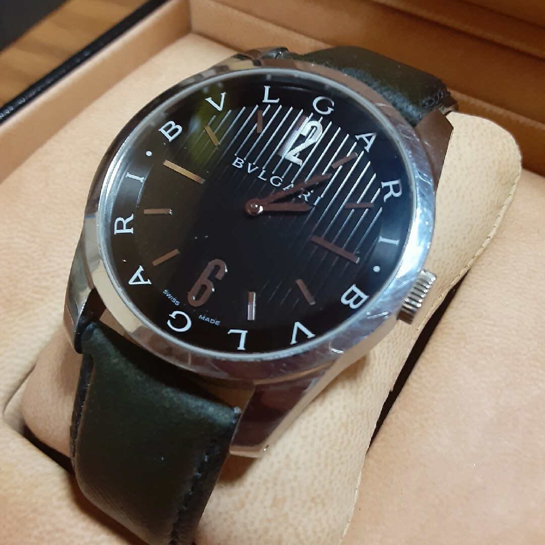 ブルガリ　BVLGARI　ソロポンテ　メンズ腕時計　ST42S　保証書　純正箱 1