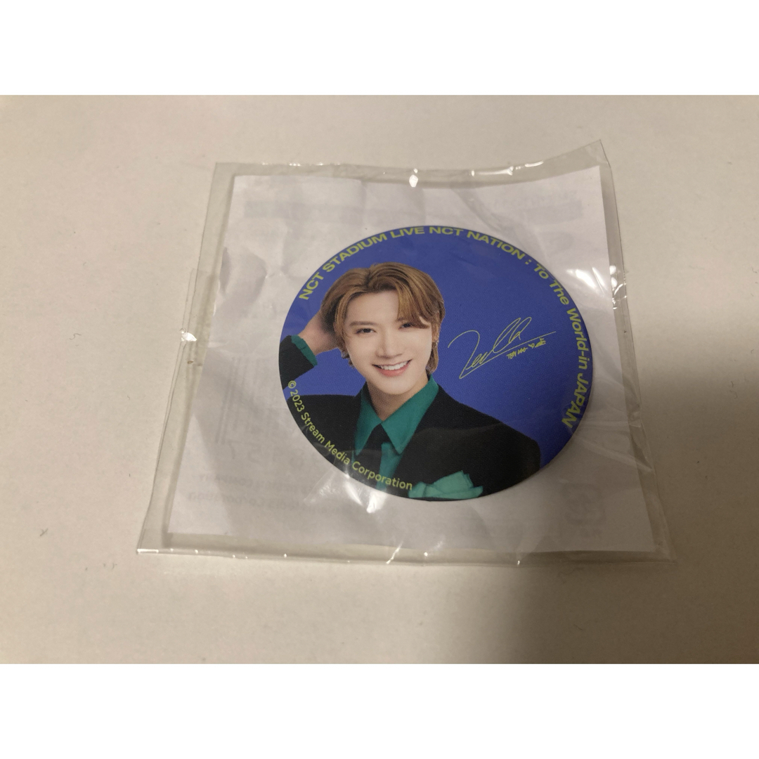 NCT(エヌシーティー)のNCTnation テン　ラントレ缶バッジ エンタメ/ホビーのタレントグッズ(アイドルグッズ)の商品写真