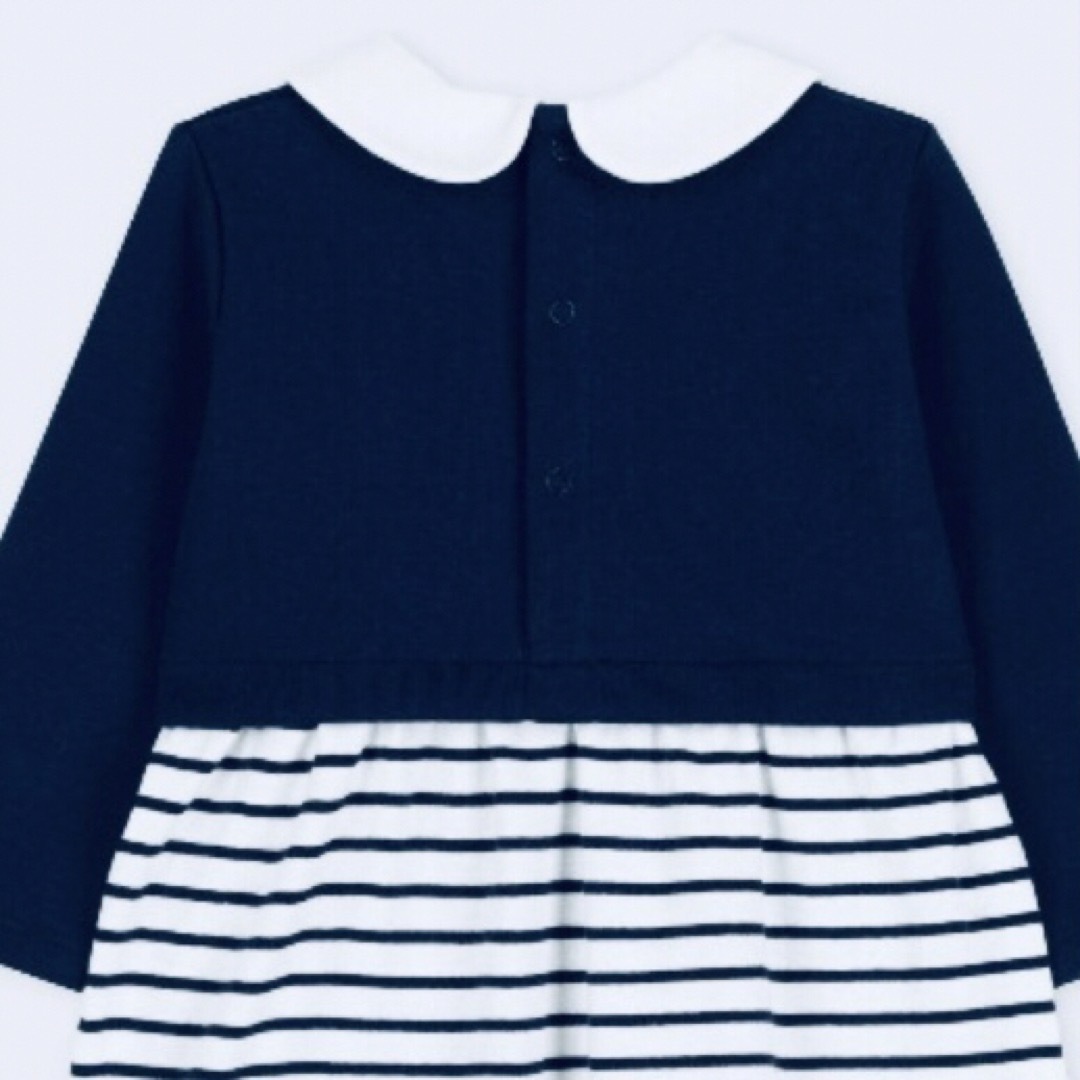 PETIT BATEAU - プチバトー 86 襟付き 長袖ワンピースの通販 by shop ...