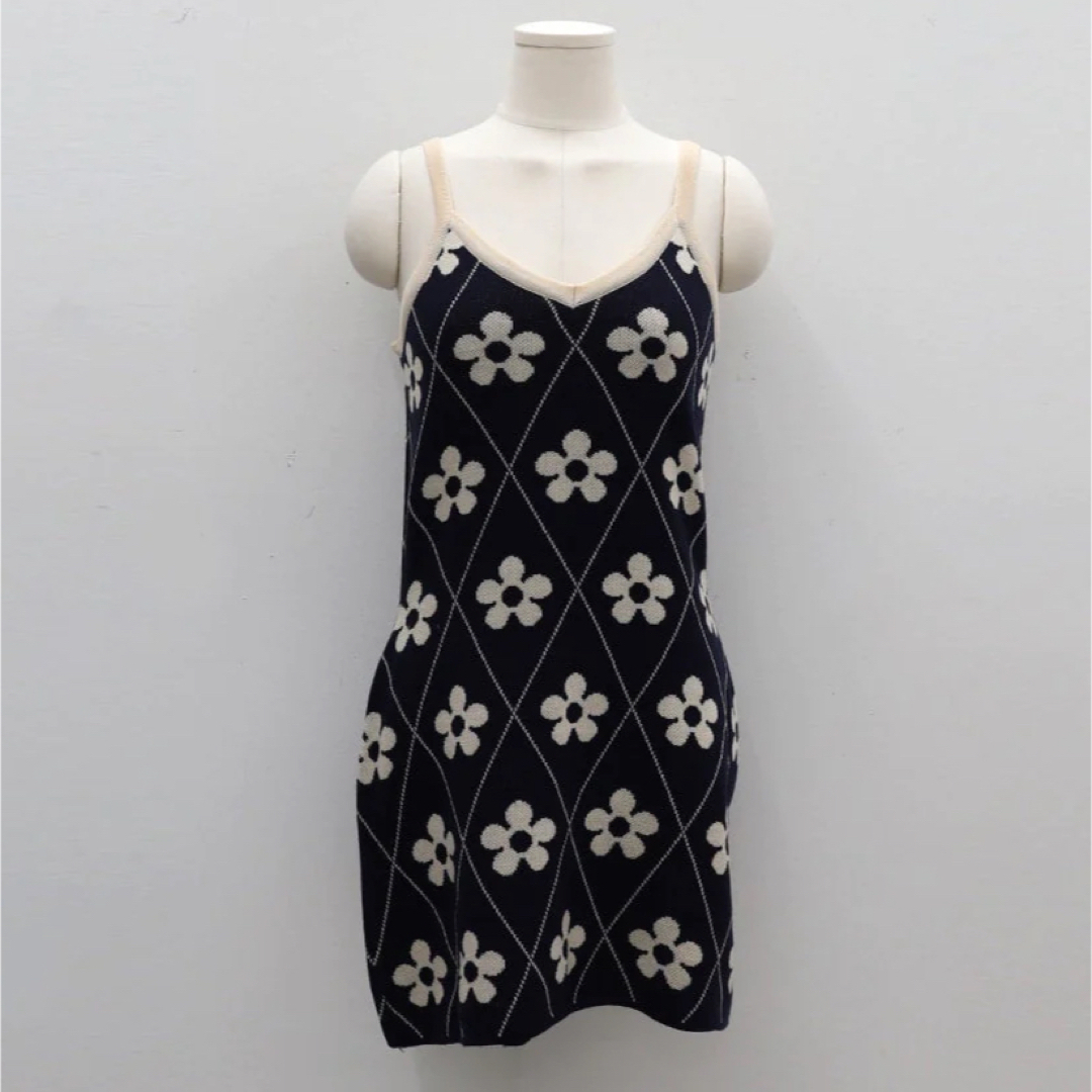 flower knit camisole one-piece nugu eos | フリマアプリ ラクマ