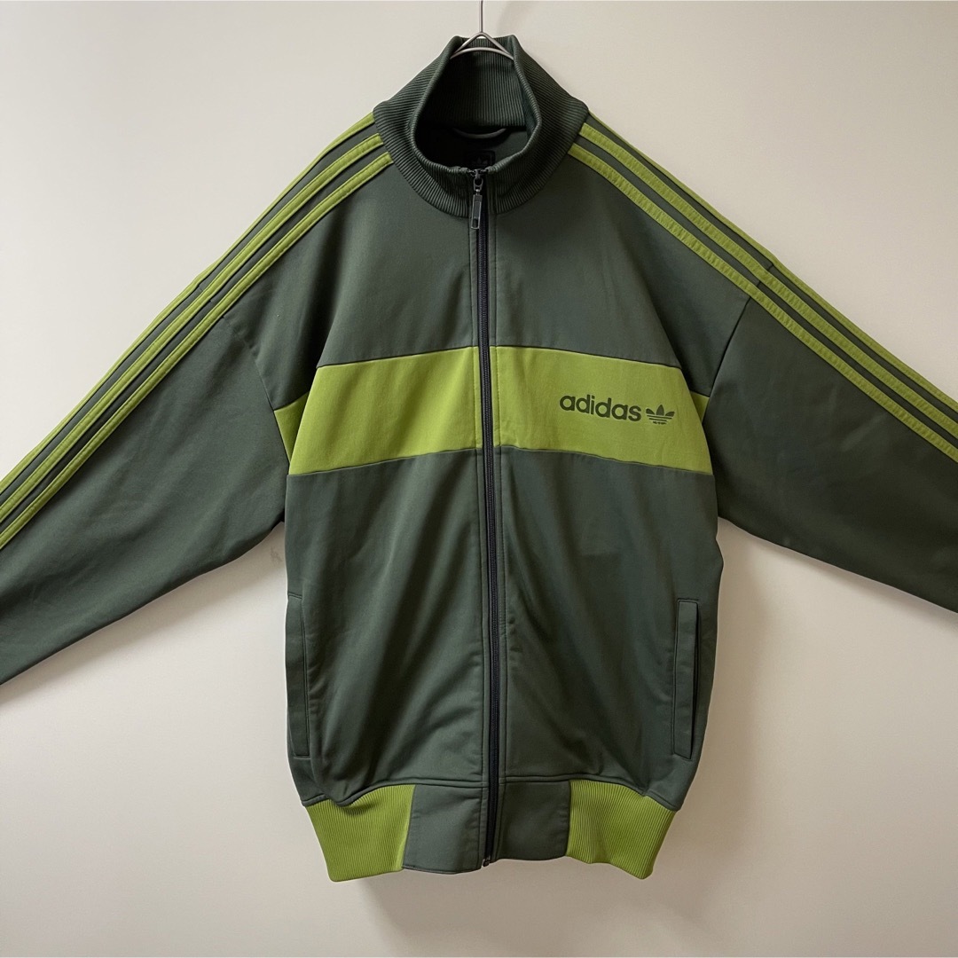 4XL希少美品90s】あのちゃんアディダス古着トラックジャケットBIGジャージ緑