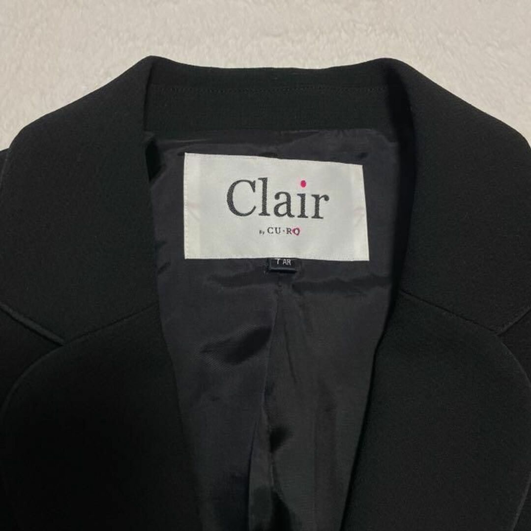 【美品】Clair CU-RO ブラックフォーマル 高級喪服礼服スーツ