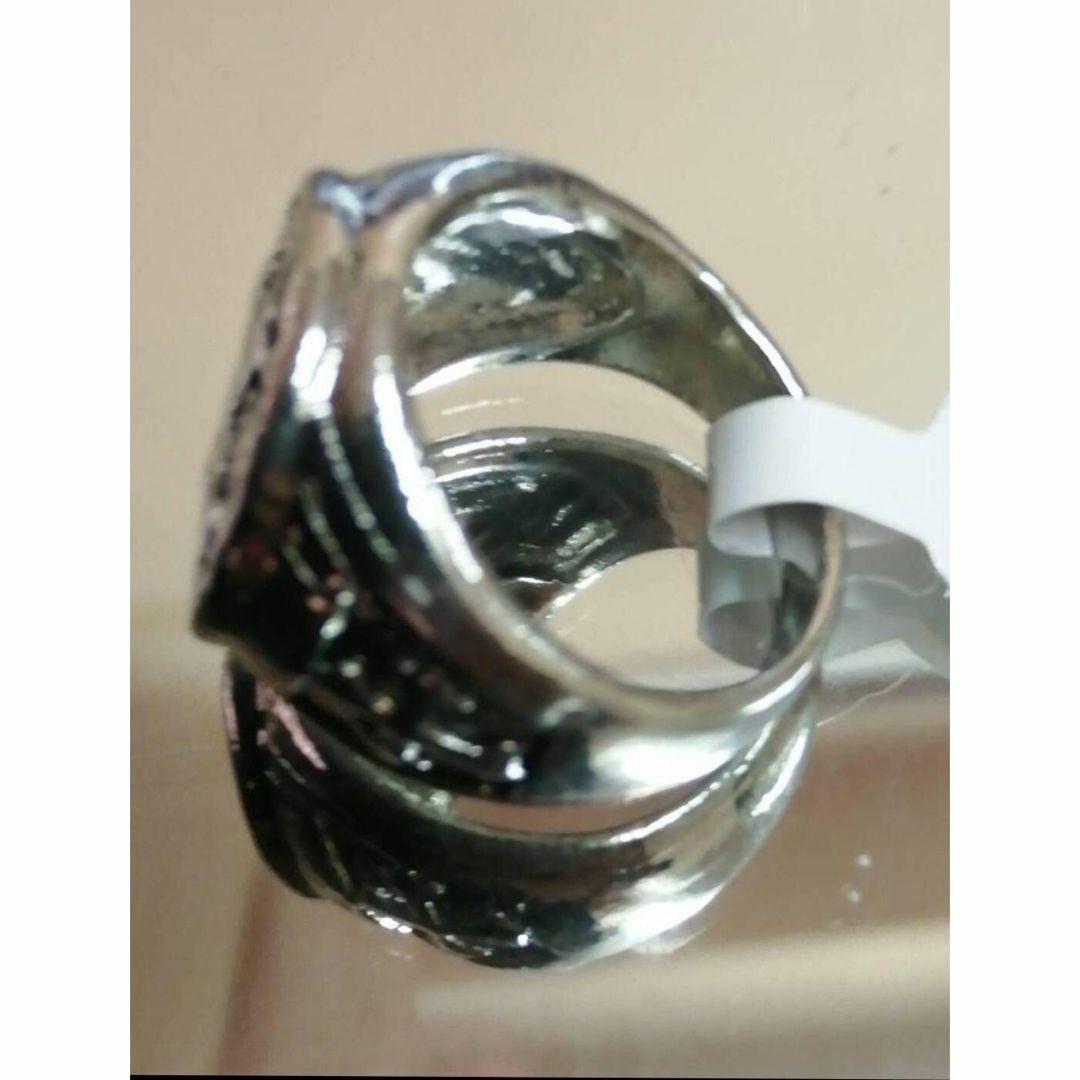 【R088】リング メンズ 　指輪　シルバー　クロス　十字　20号 メンズのアクセサリー(リング(指輪))の商品写真