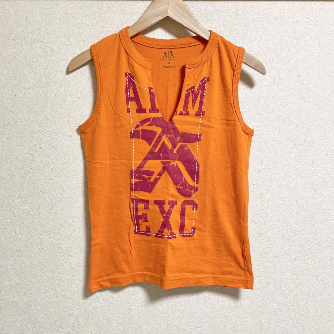 ARMANI EXCHANGE(アルマーニエクスチェンジ)のARMANI EXCHANGE プリント タンクトップ 古着 used レディースのトップス(タンクトップ)の商品写真