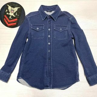 ポロラルフローレン(POLO RALPH LAUREN)のポロラルフローレン デニムシャツ ストレッチ ロゴワッペン キッズ 130(ジャケット/上着)