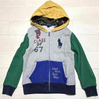 ポロラルフローレン(POLO RALPH LAUREN)のポロラルフローレン バイカラー マルチカラー フルジップ パーカー フード付き(ジャケット/上着)