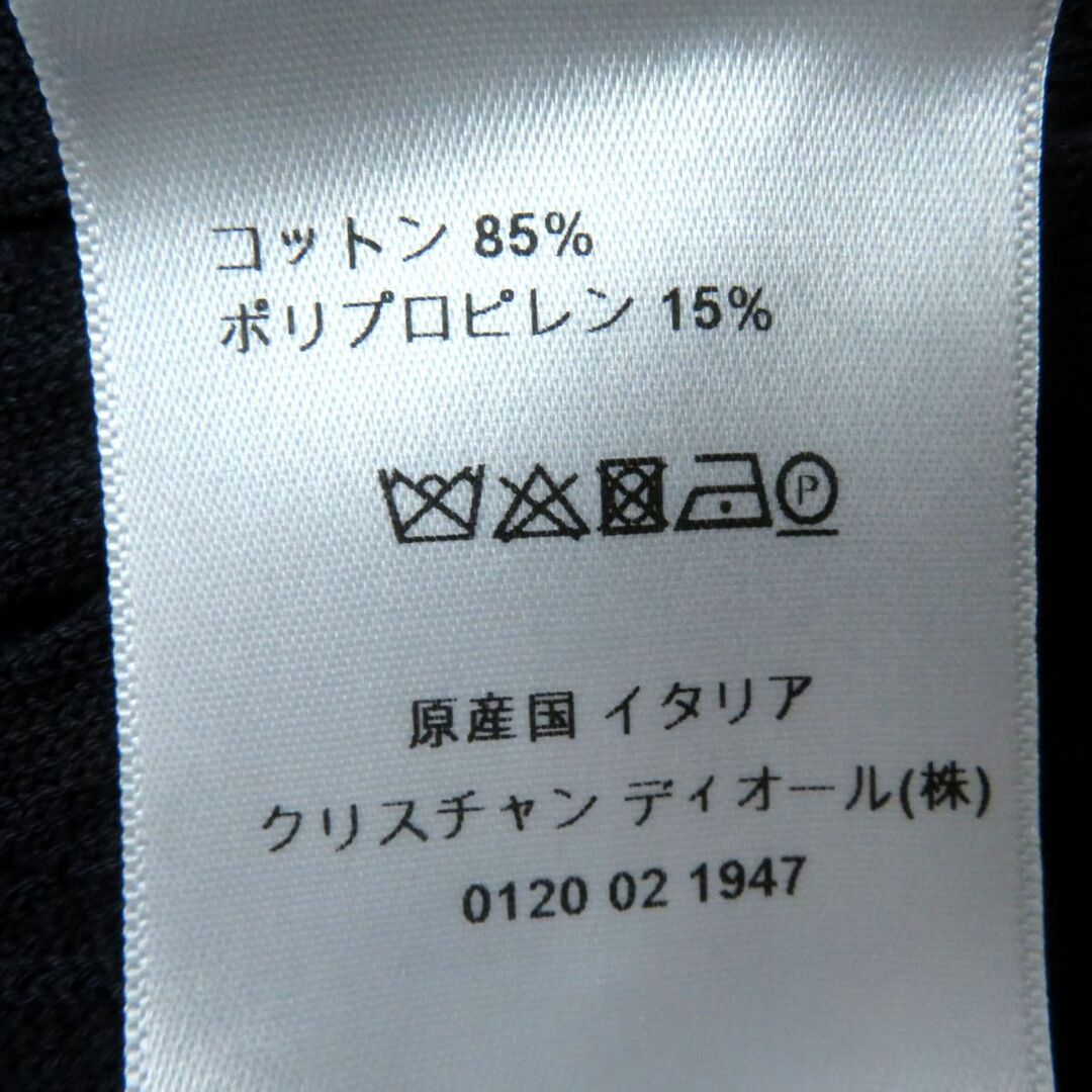 極美品◎正規品 17SS クリスチャン ディオール 7E24533LM554 レディース Bee刺繍入り 長袖 ニットプルオーバー ダークネイビー 40 伊製