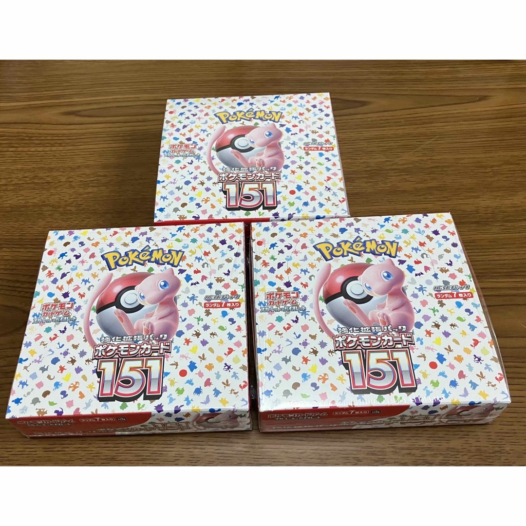 ポケモンカード 151 シュリンク付き 3BOX