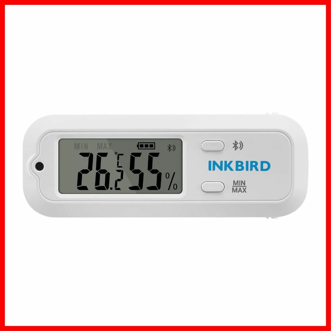 【サイズ:ITH-12S】Inkbird 温度計 湿度計 デジタル 高精度 Bl