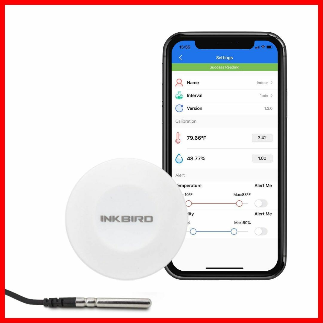 【サイズ:Inkbird-標準】Inkbird 温湿度計 Bluetooth 温